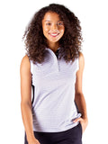 Nivo Womens Taleen Sleeveless Polo - White