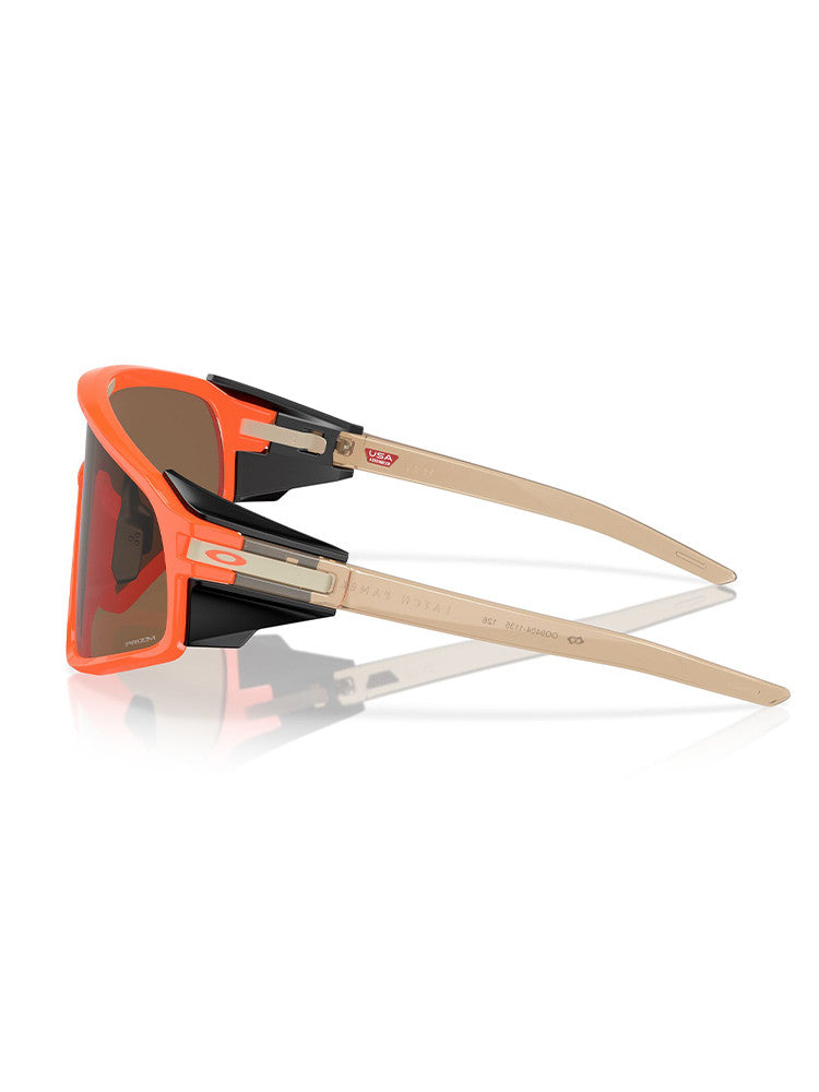 Oakley Latch Panel Sunglasses - Neon Orange w/ Prizm Bronze