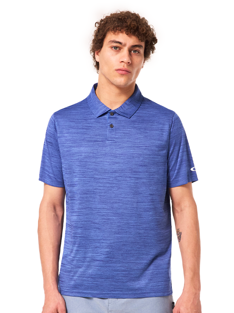 Oakley Aero Hydrolix Polo - Crystal/Blue Heather