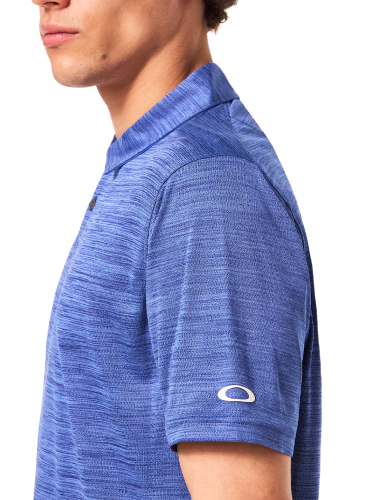 Oakley Aero Hydrolix Polo - Crystal/Blue Heather