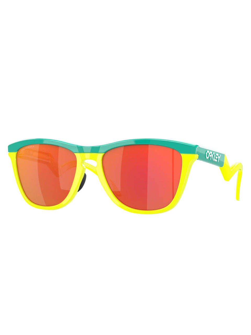 Oakley Frogskins Hybrid Sunglasses - Celeste Tennis Ball Yellow w/ Prizm Ruby