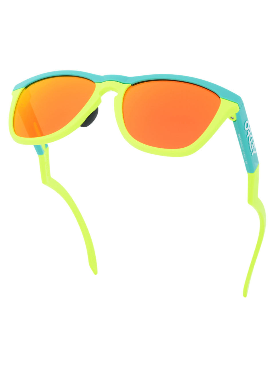 Oakley Frogskins Hybrid Sunglasses - Celeste Tennis Ball Yellow w/ Prizm Ruby