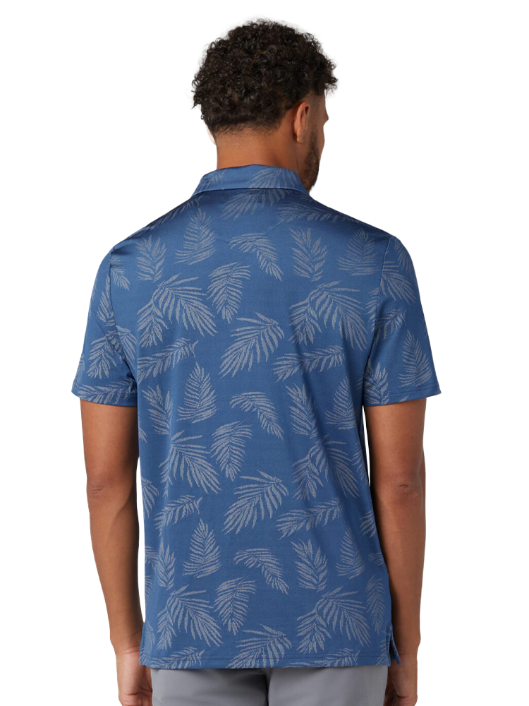 Original Penguin "All Over YD Botanical Jacquard Polo - True Navy