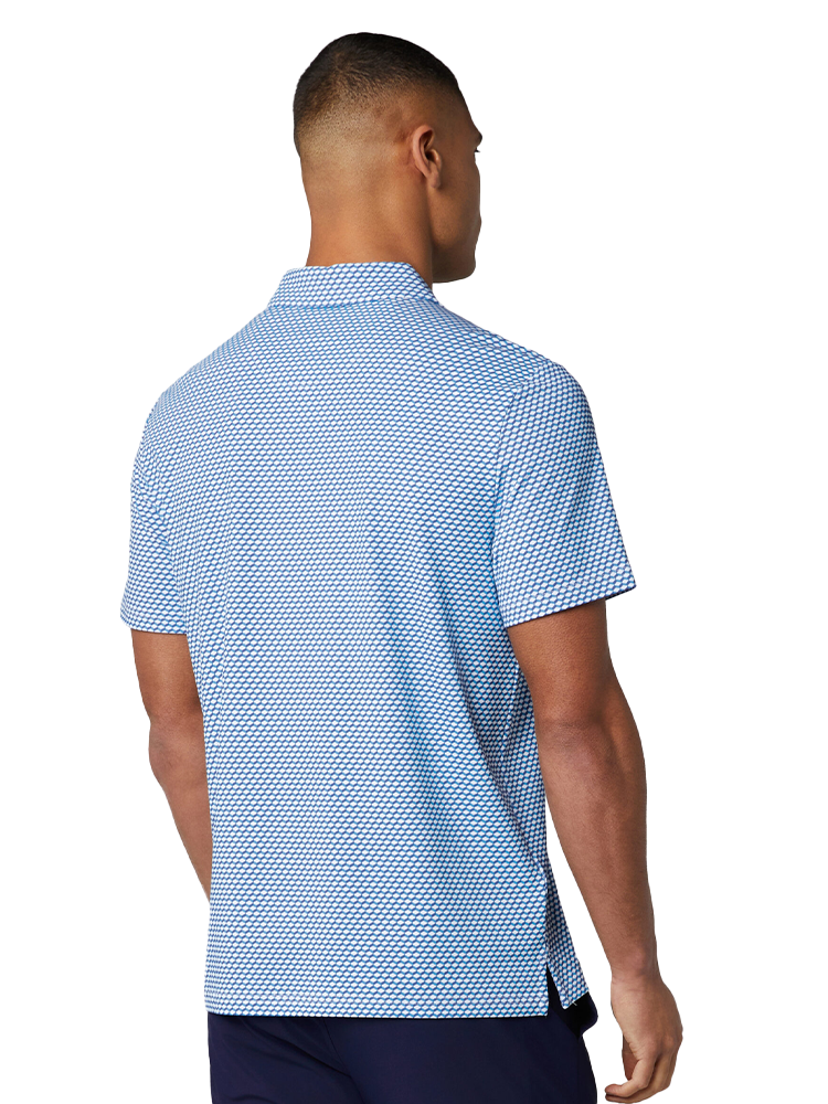 Original Penguin Archives Original Micro Geo Polo - Malibu Blue