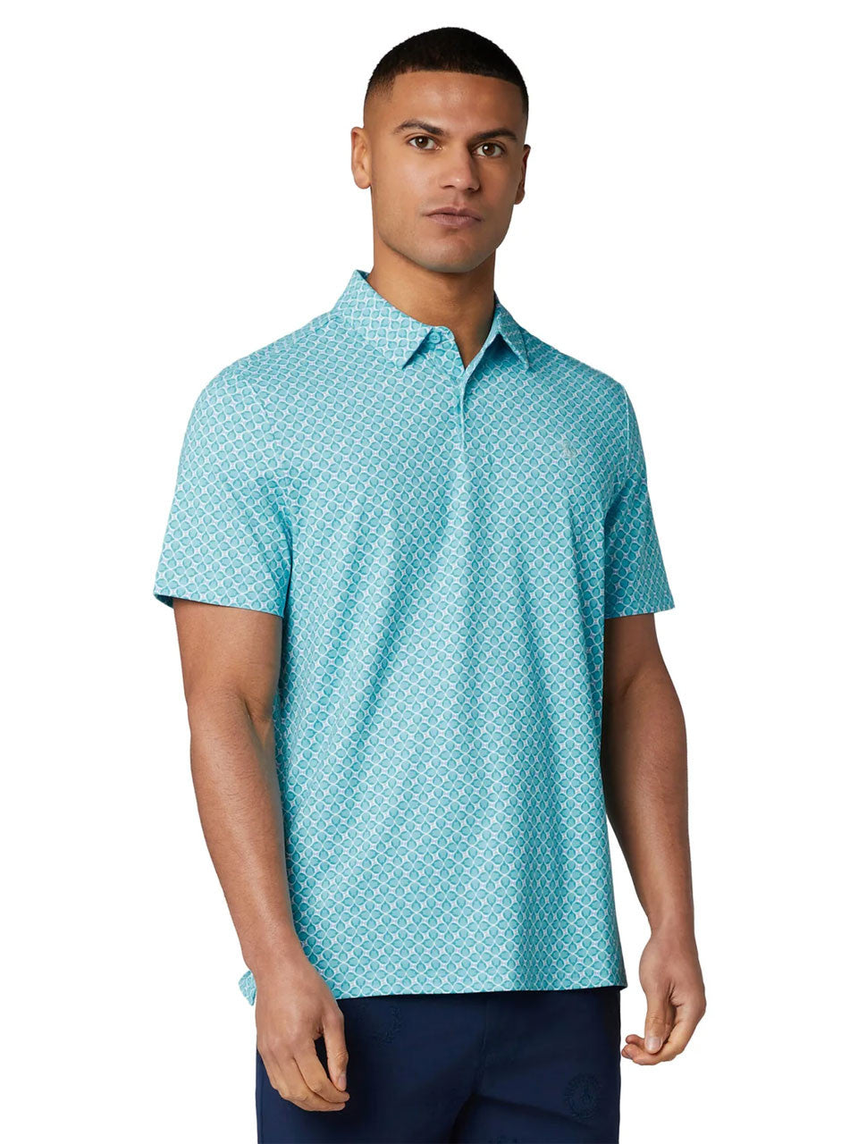 Original Penguin Birdseye View Pete Novelty Polo - Blue Radiance