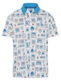 Original Penguin Clubhouse Wall Of Fame Novelty Polo - Bright White
