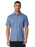 Original Penguin Heritage Framed Floral Polo - Black Iris