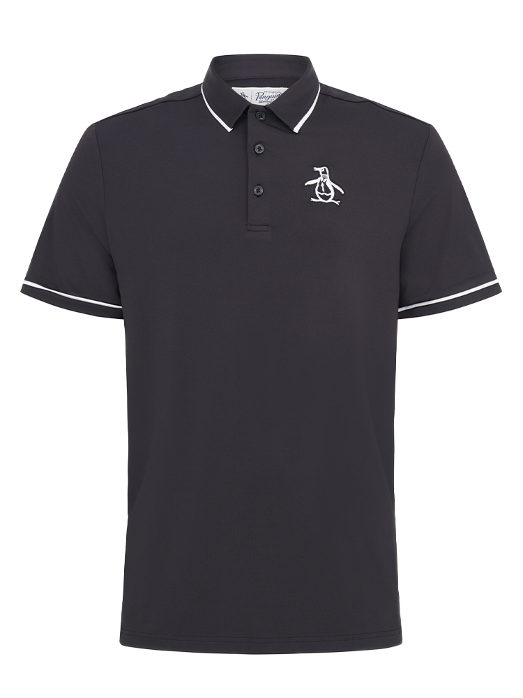 Original Penguin Heritage Oversized Pete Golf Polo - Caviar