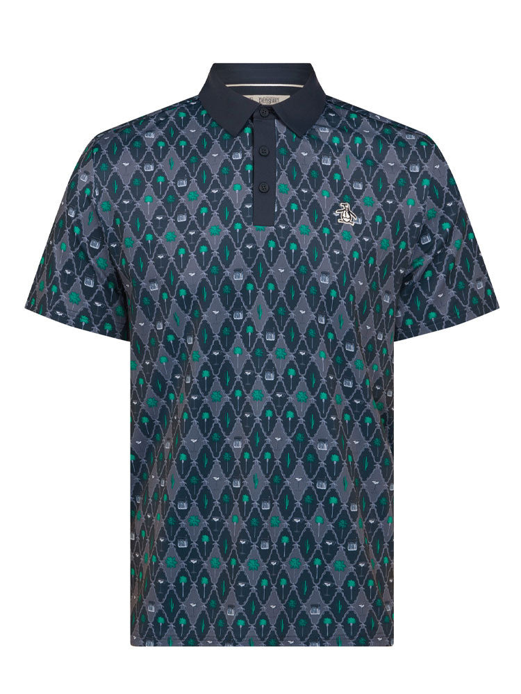 Original Penguin Lattice Cocktail Earl Polo - Black Iris