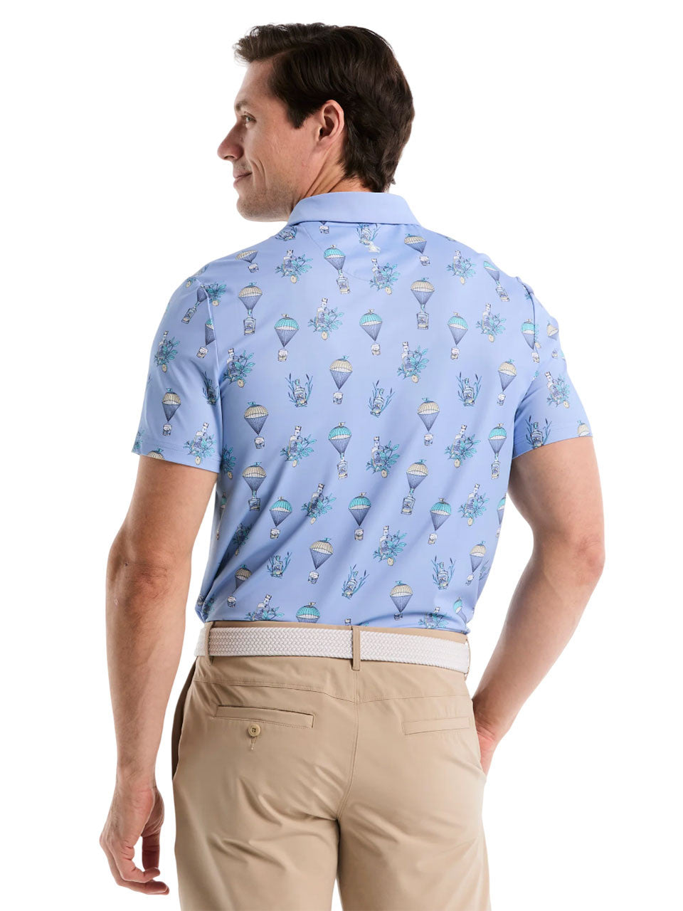 Original Penguin Pete's Botanical Drink Polo - Baby Blue Jay