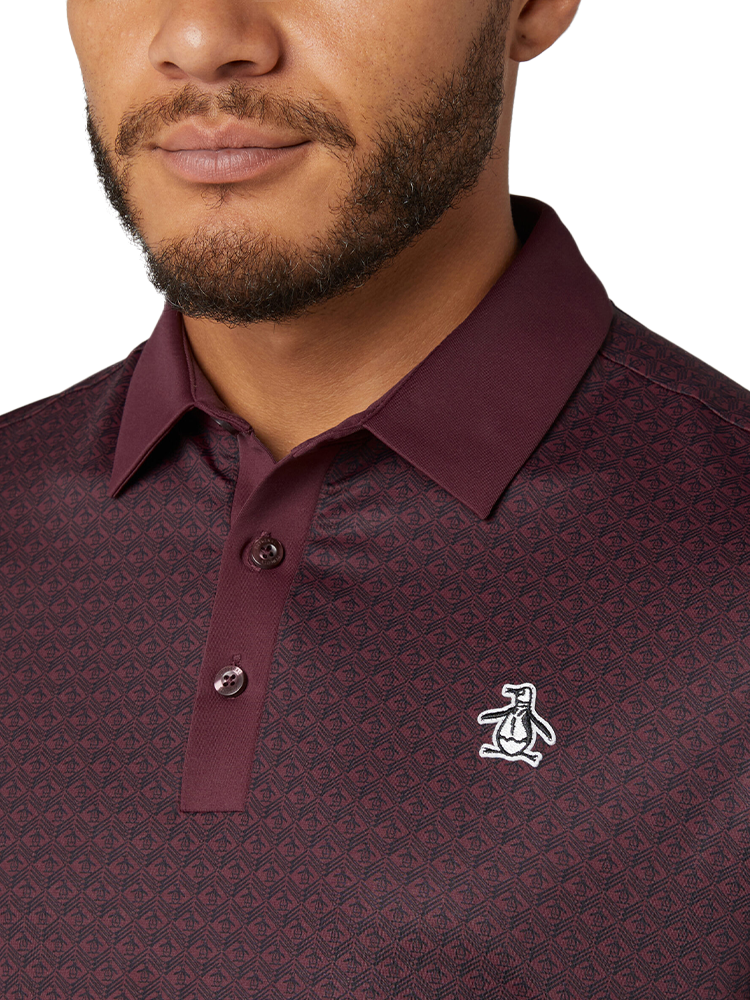 Original Penguin Pete's Tee Time Polo - Mavu Wine