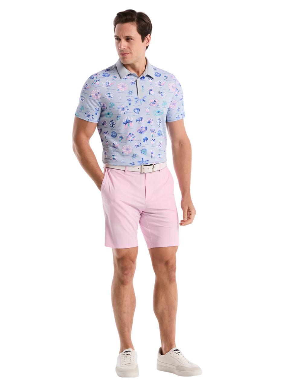 Original Penguin Pete's Watercolour Study Polo - Grey Dawn