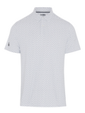 Original Penguin Retro Geo Print Golf Polo - Bright White