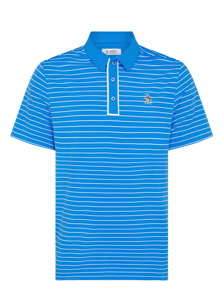 Original Penguin The Heritage Stripe Polo - French Blue