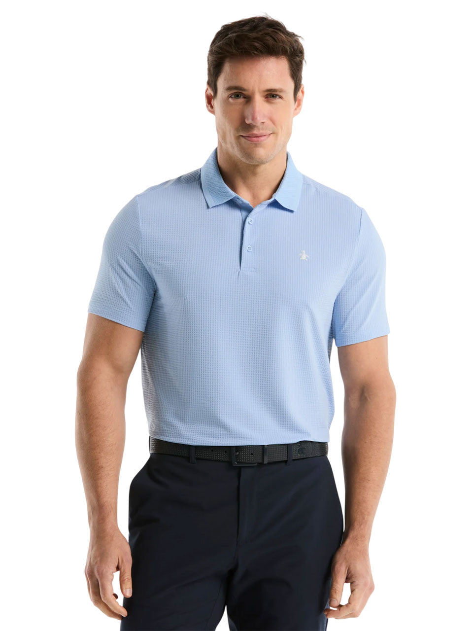 Original Penguin The Seersucker Drivers Polo - Baby Blue Jay