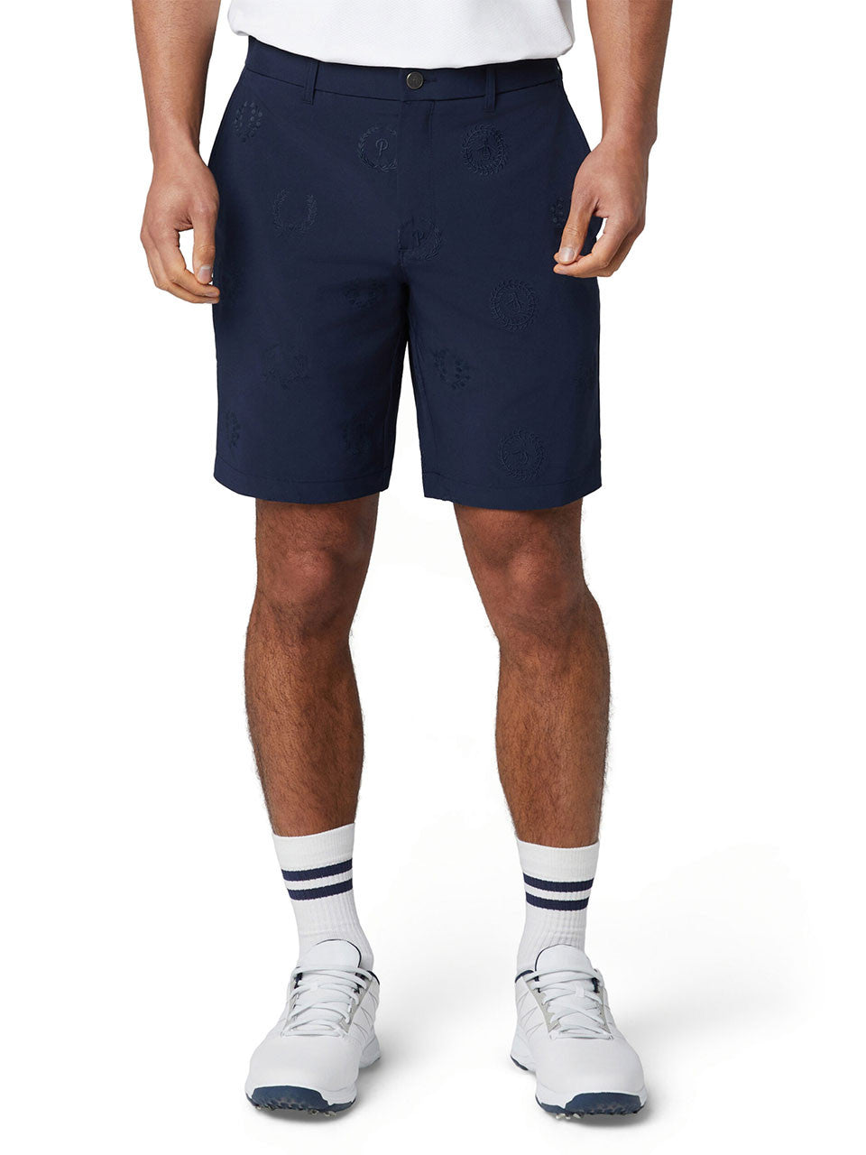 Original Penguin Victory Crest Embroidered 9" Short - Black Iris