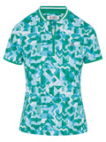 Original Penguin Womens Polo With Mesh Sleeves - Emerald