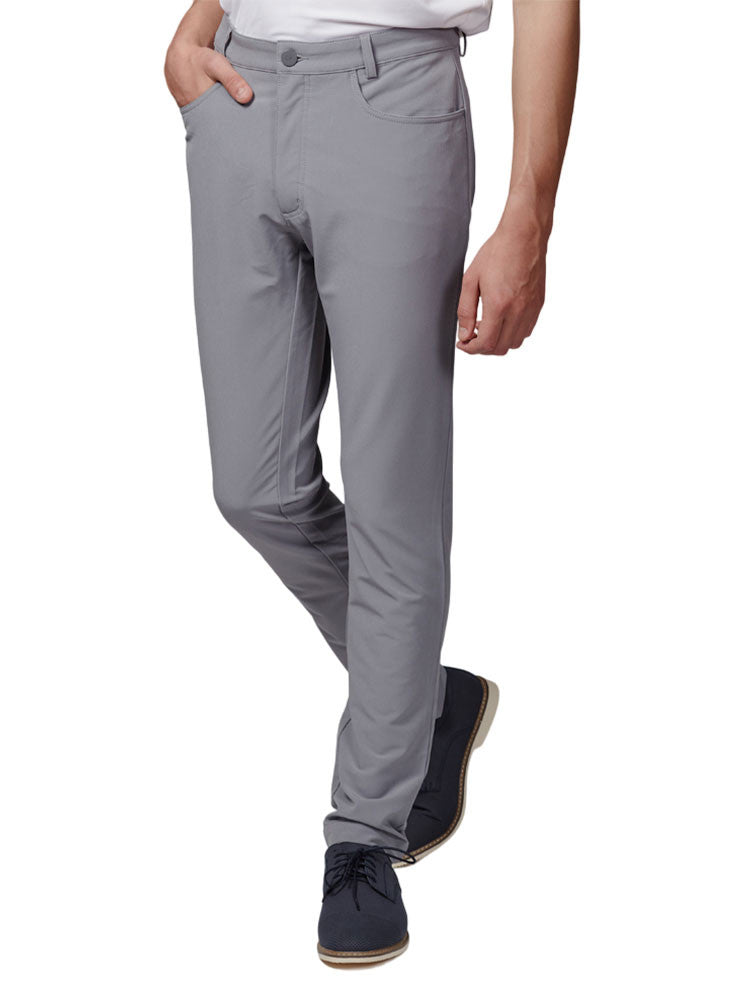 Calvin Klein Genius 4-Way Stretch Slim Fit Trouser - Silver