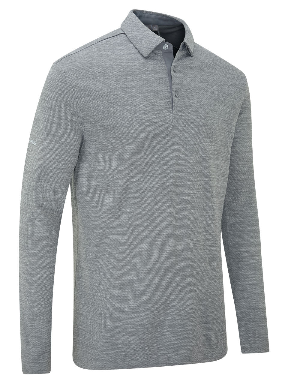Ping Creek Long Sleeve Polo - Rock Melange