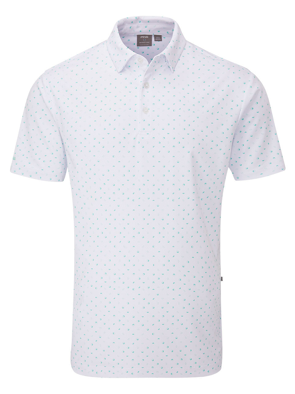 Ping Ephron Polo Shirt - White/Green Bay Multi