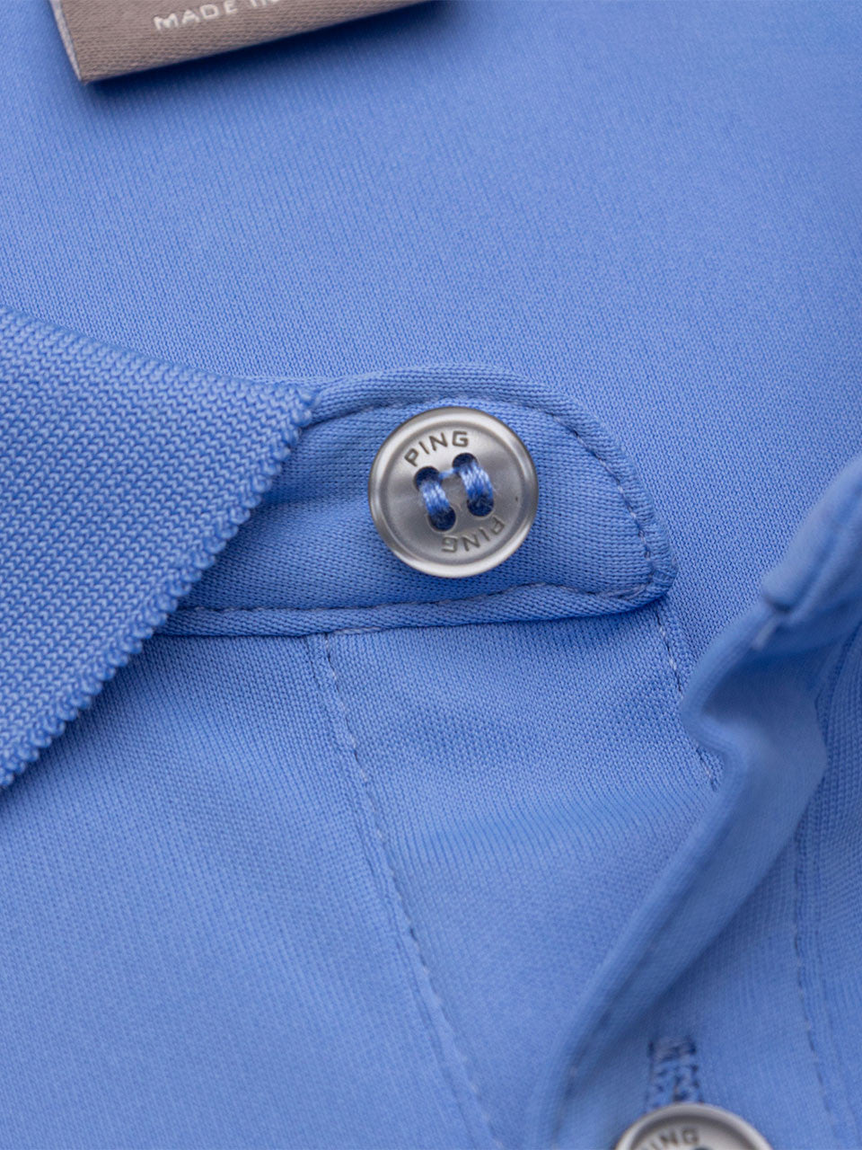 Ping Lindum Tailored Fit Polo - Cornflower Blue