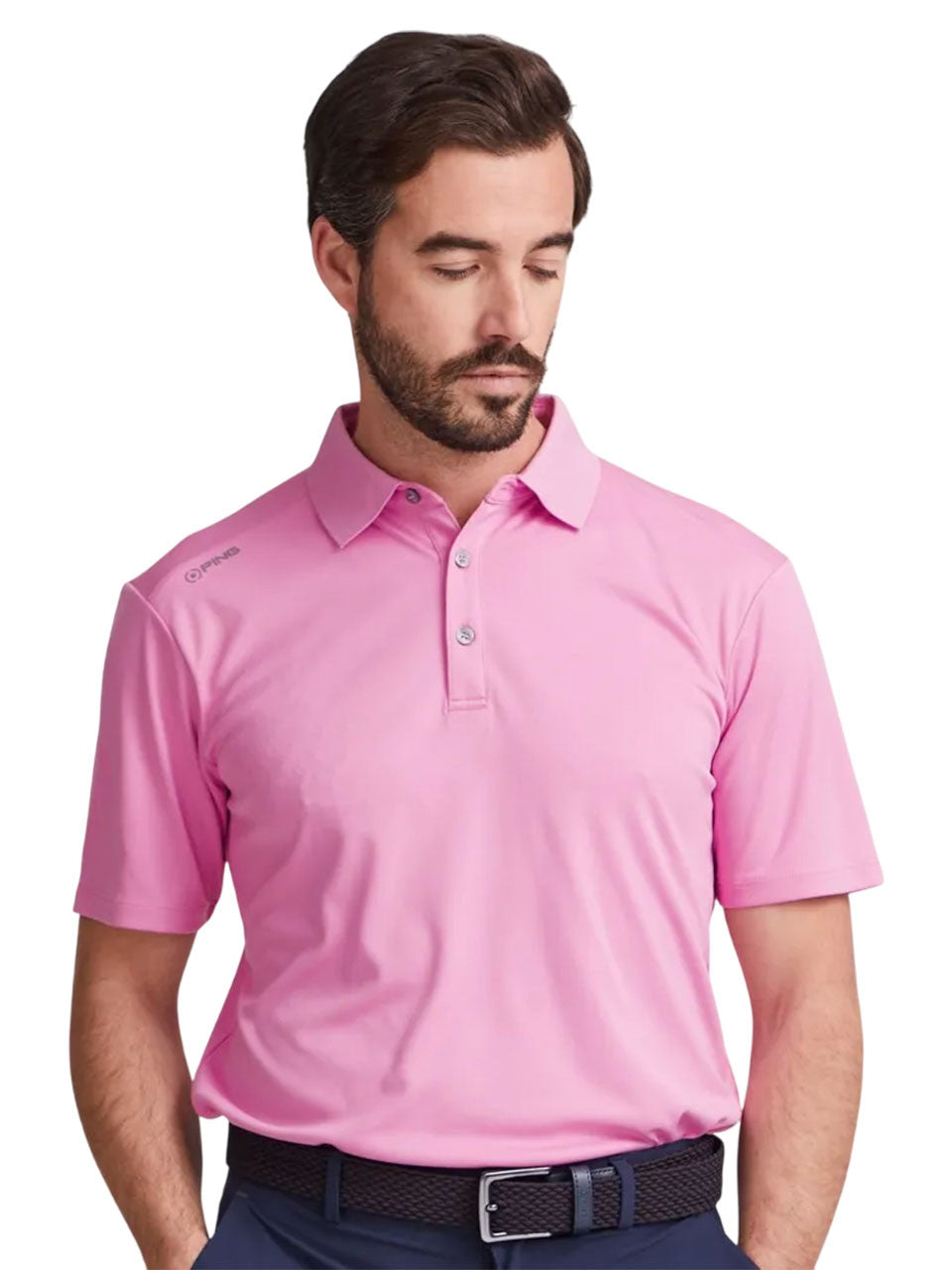Ping Lindum Tailored Fit Polo - Pink