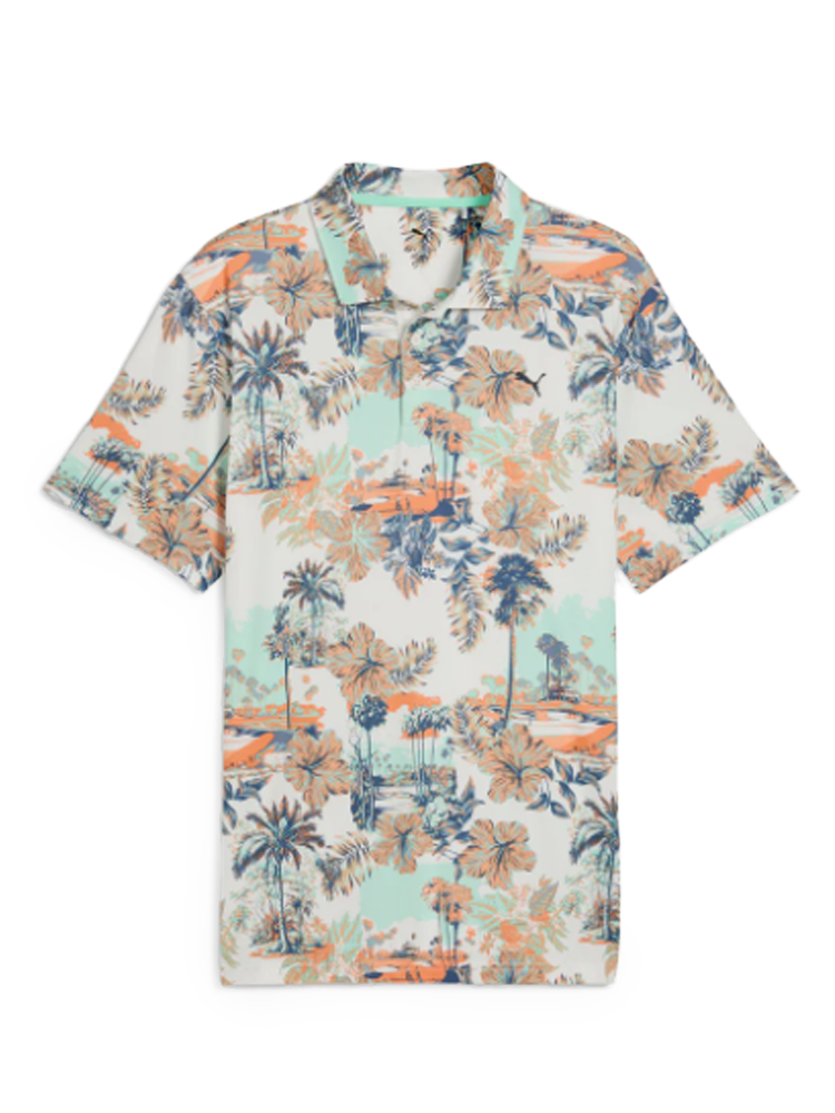 Puma CLOUDSPUN Palm Polo - Warm White/Mint Jelly
