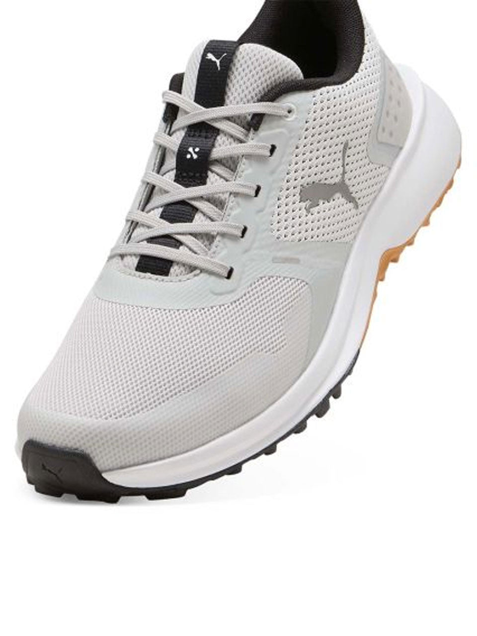 Puma FUSION Grip 6 Golf Shoes - Feather Grey/Puma Black/Gum