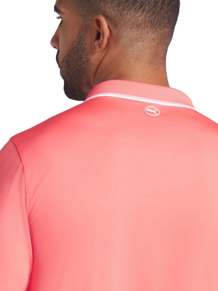 Puma MATTR Elevated Solid Polo - Peach Frost