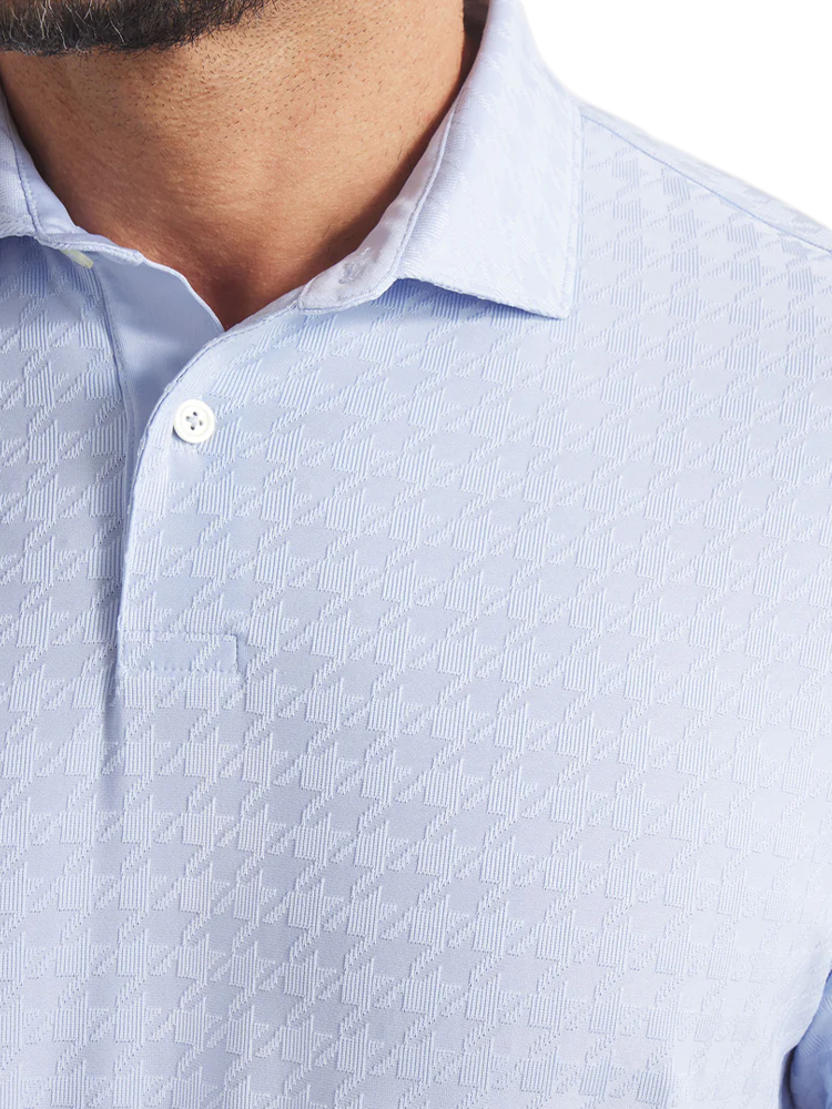 Puma MATTR Houndstooth Golf Polo - Haute Tropic