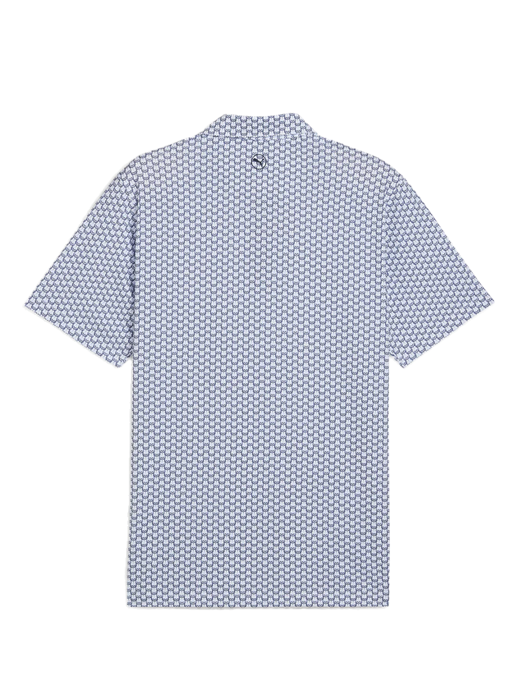 Puma MATTR Lotus Golf Polo - White Glow/Deep Navy