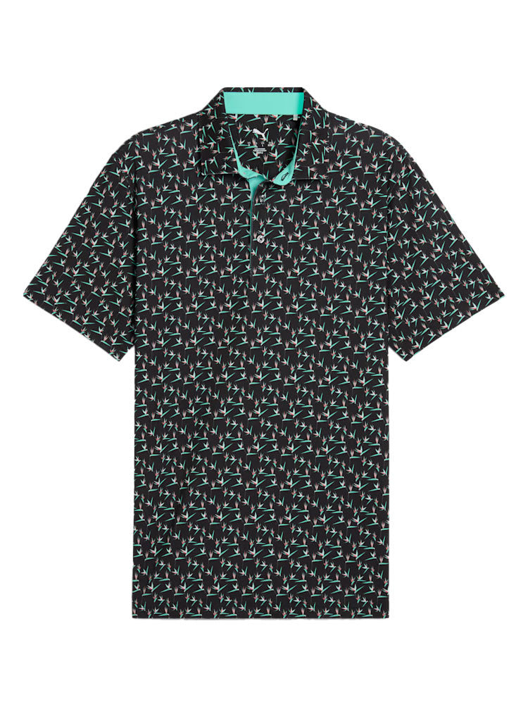 Puma MATTR Paradise Polo - Black/Aquatic