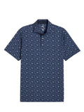 Puma MATTR Port Golf Polo - Deep Navy - White Glow/Deep Navy
