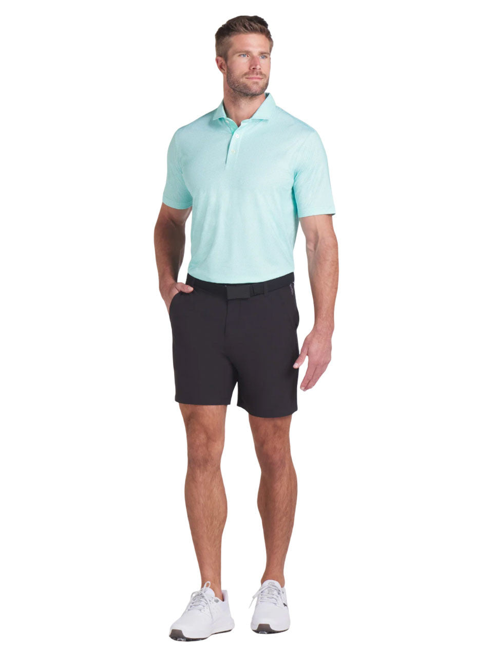 Puma MATTR Tile Polo - Aquatic/White Glow