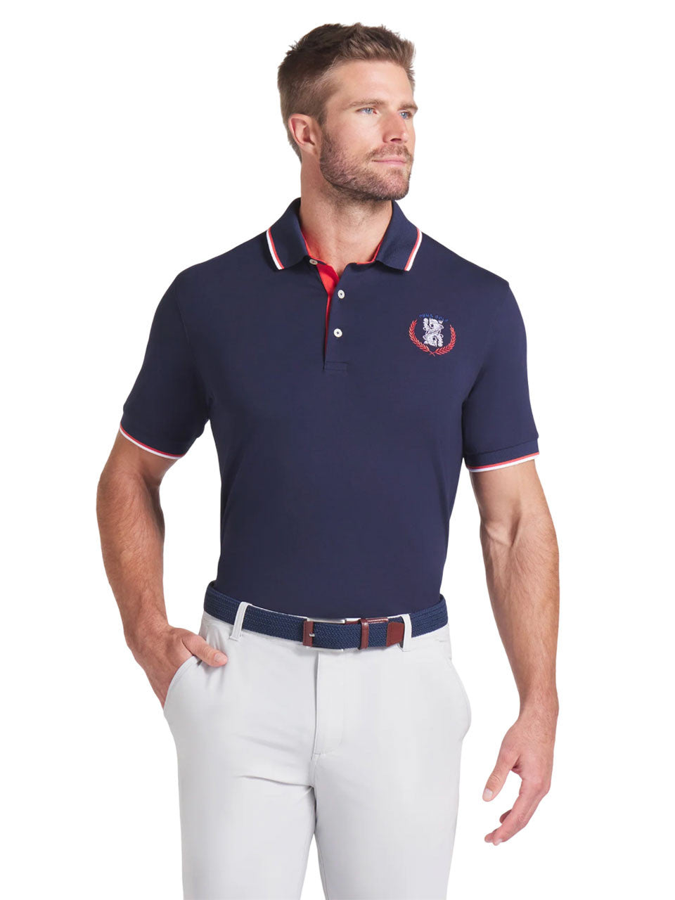 Puma Modalon Queen City Polo - Deep Navy/White Glow