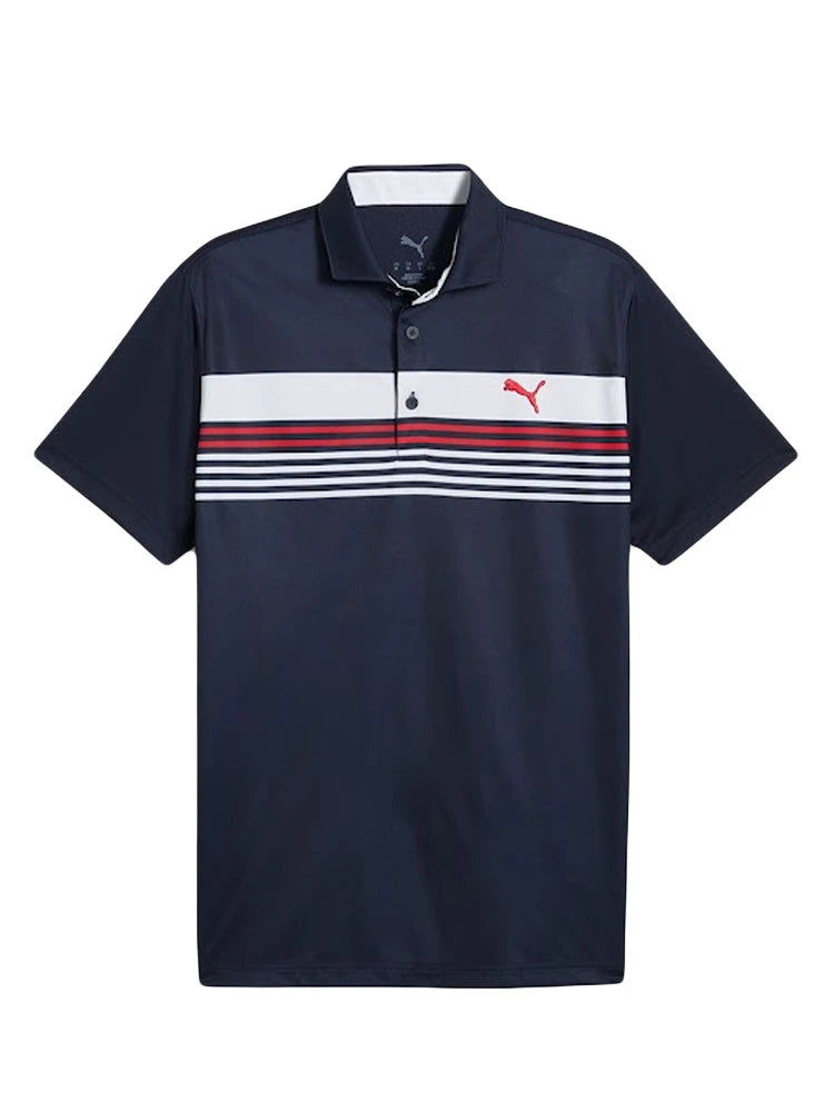 Puma West Polo - Deep Navy/White Glow
