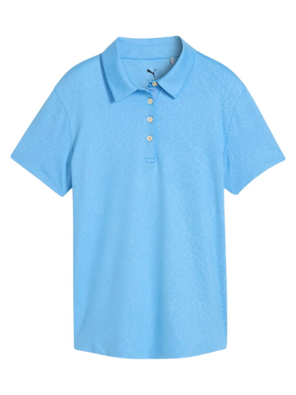 Puma Womens MATTR Animal Deboss Golf Polo - Team Light Blue
