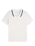 Puma x Arnold Palmer Womens Pointelle Golf Polo - Warm White
