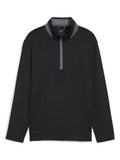 Puma JR Boy's Lightweight 1/4-Zip - Puma Black/Slate Sky