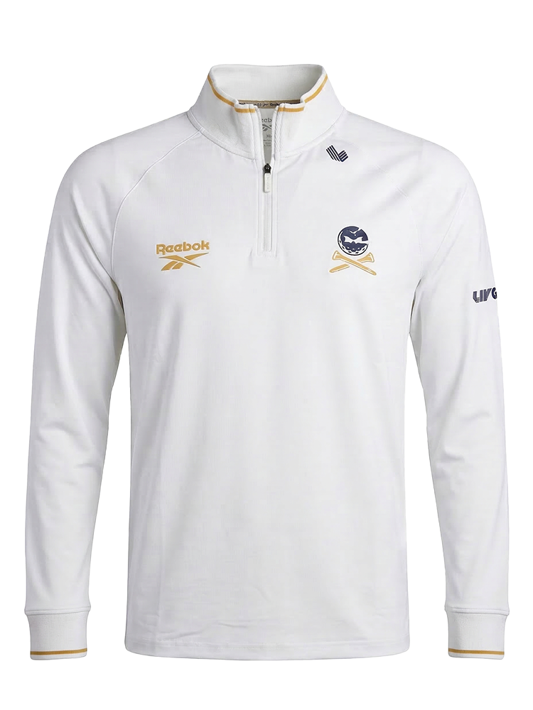 Reebok 'Crushers' Performance 1/4-Zip - Chalk