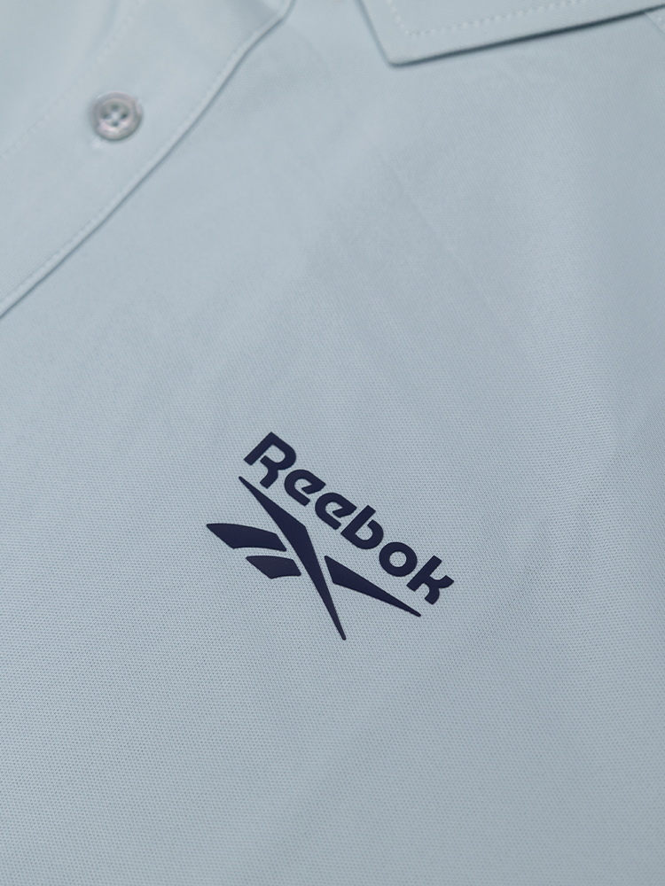 Reebok Solid Pique Polo Shirt - Ice Blue