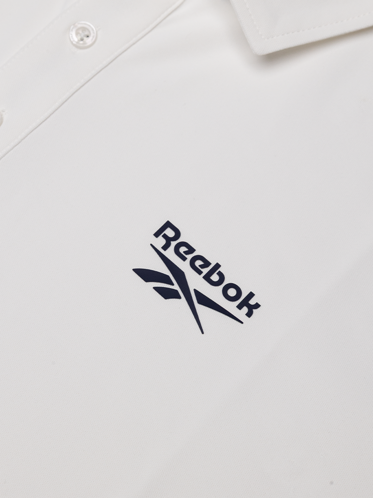 Reebok Solid Pique Polo Shirt - White