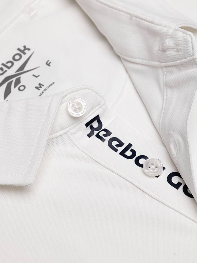 Reebok Solid Pique Polo Shirt - White