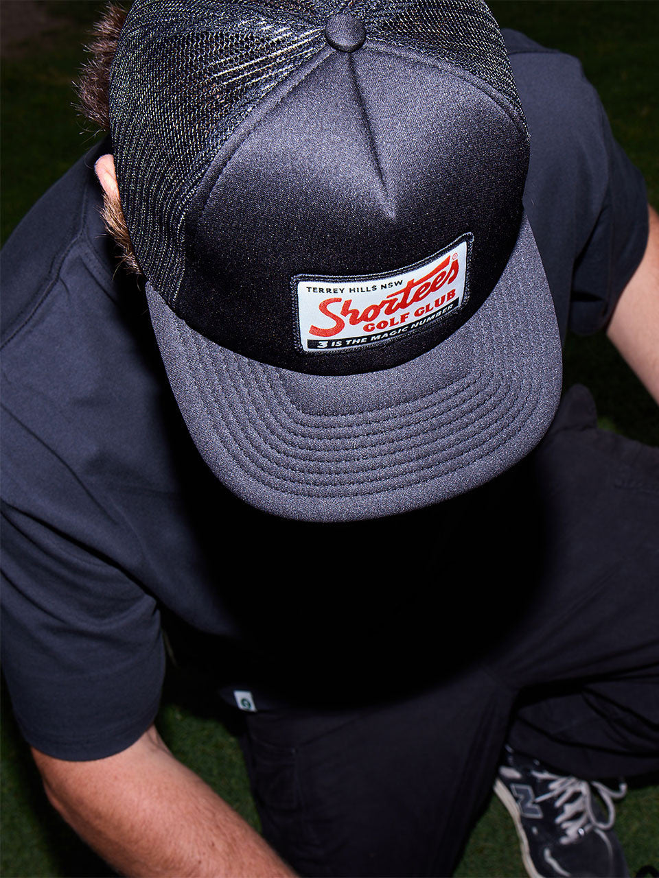 Shortees Golf Don't Talk Trucker Cap - Black