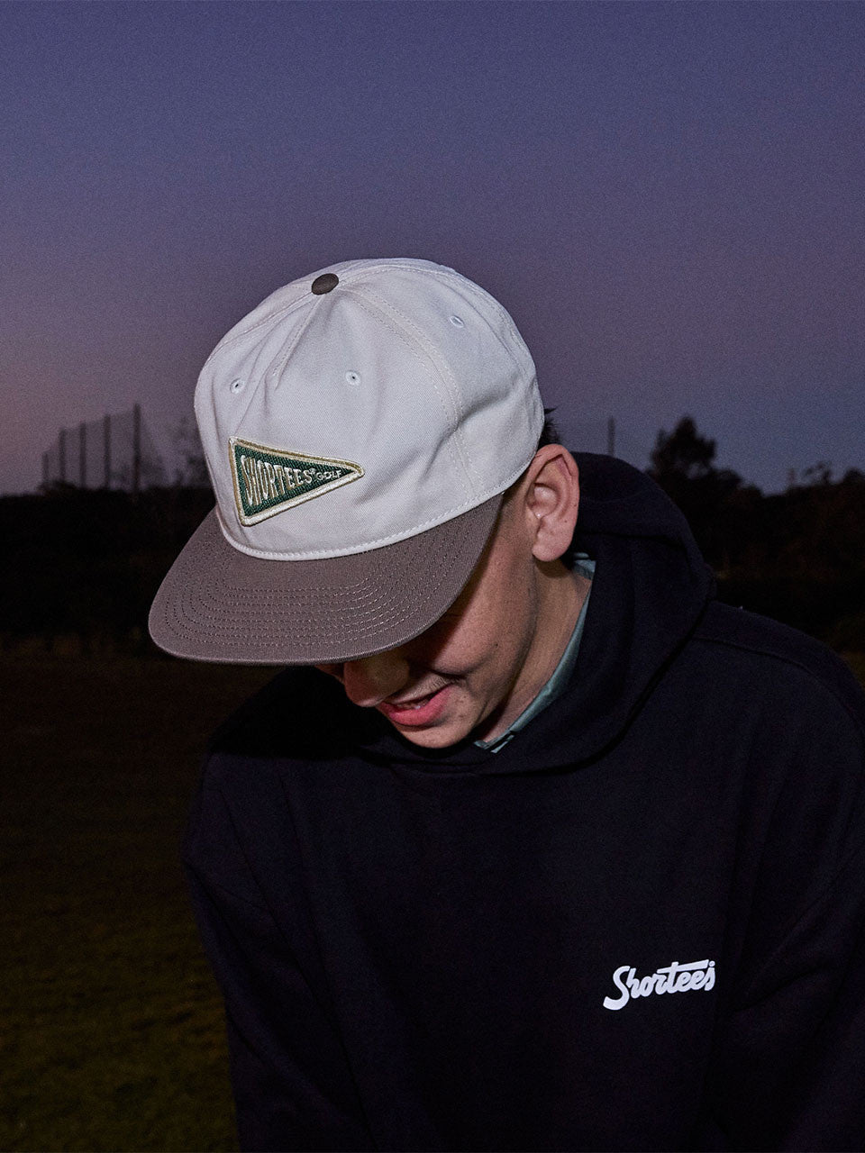 Shortees Golf Flag Patch Cap - 2 Tone Choc