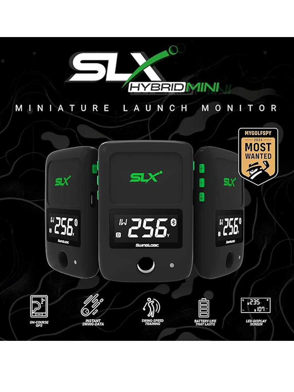 SwingLogic SLX Hybrid Mini Golf Launch Monitor