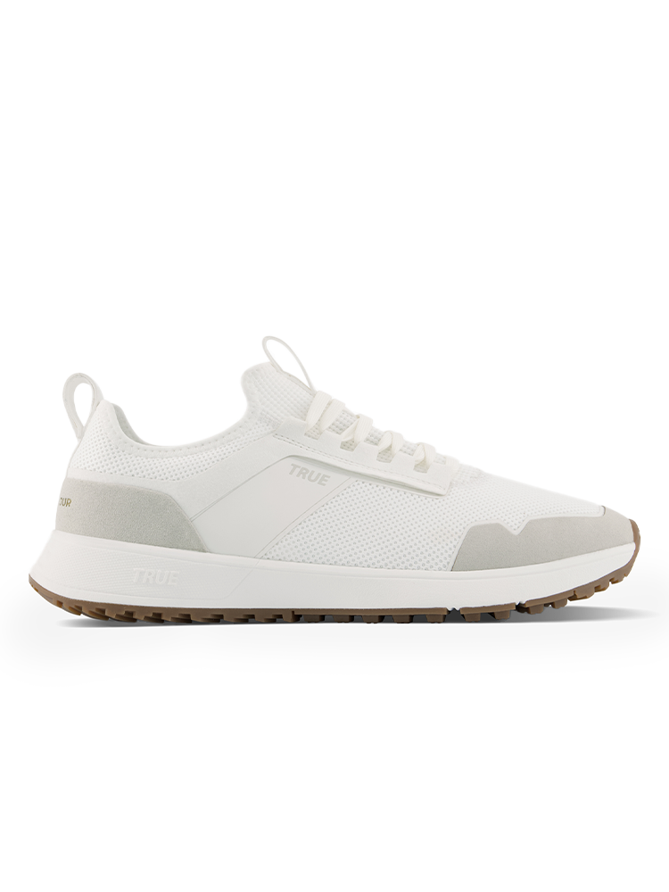 TRUE Linkswear All Day Knit Four Golf Shoes - Vintage White