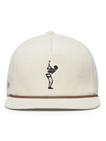 TRUE Linkswear Dead Golfer Corduroy 5 Panel Strapback Cap - Stone