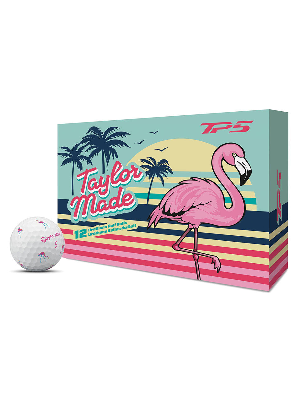 TaylorMade TP5 Pix Flamingo Limited Edition Golf Balls