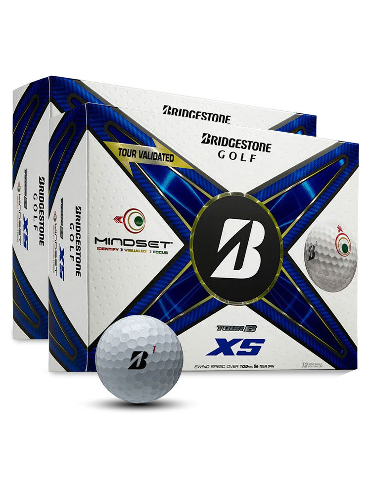 Bridgestone TOUR B XS MindSet 2024 Golf Balls - 2 Dozen